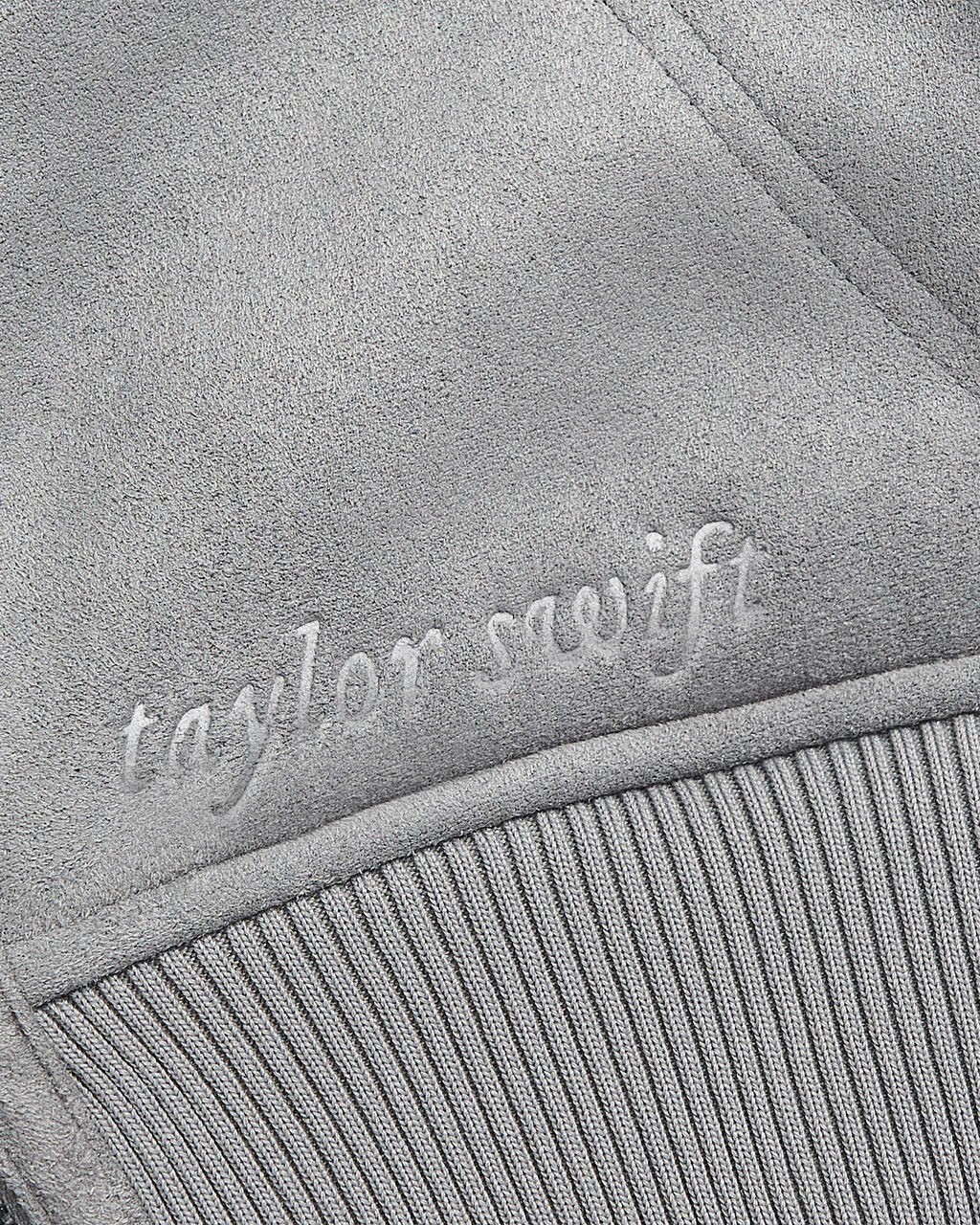 Folklore Album Gray Faux Shearling Jacket